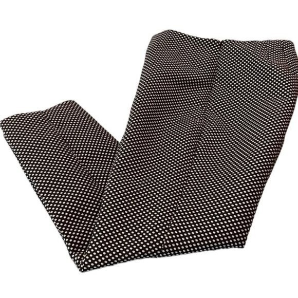 RSVP by Talbots black pants w/white & (tiny) gold design size 6 (petite) holiday - Picture 1 of 15